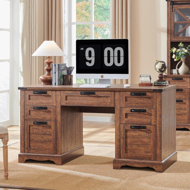Why We Love the RedLemon 60″ Farmhouse Desk for Our Office