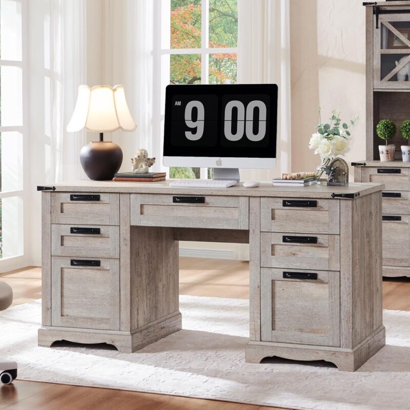Our Take on the RedLemon 60″ Farmhouse Desk: Spacious and Smart