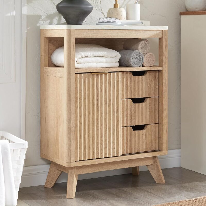 How We Organized Our Space with RedLemon’s Sleek Bathroom Cabinet