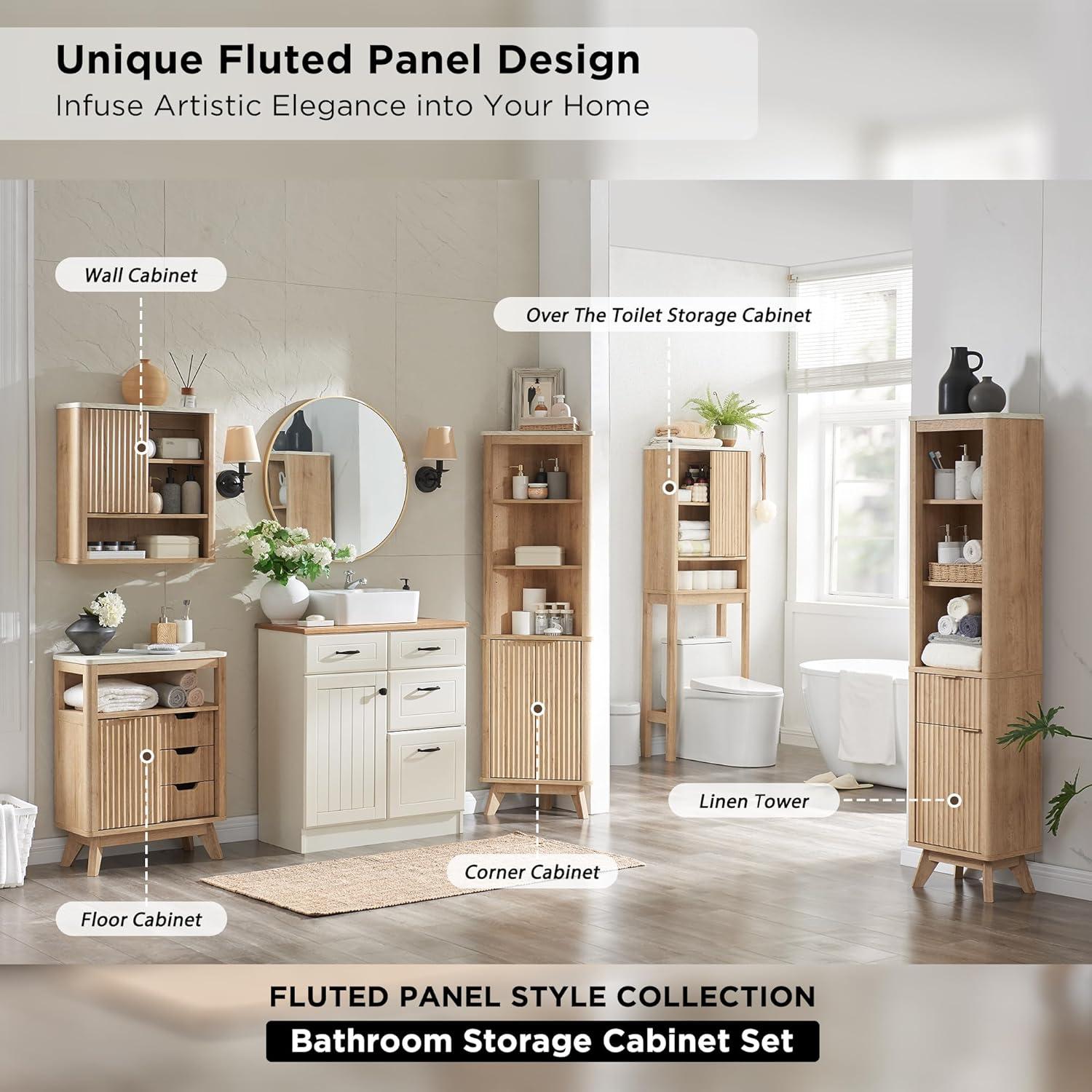 How We Transformed Our Bathroom with RedLemon's Sleek ​Storage Cabinet